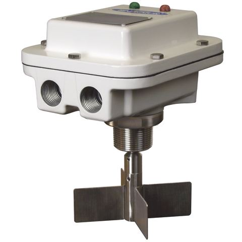 Rotary paddle bindicator unit with enclosure and paddle shaft