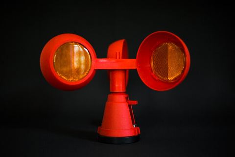 Red Safety Roto Reflector