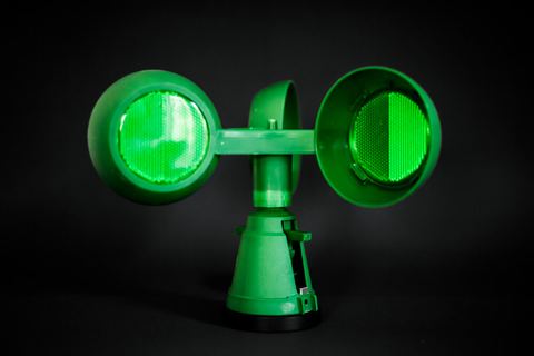 Green Safety Roto Reflector